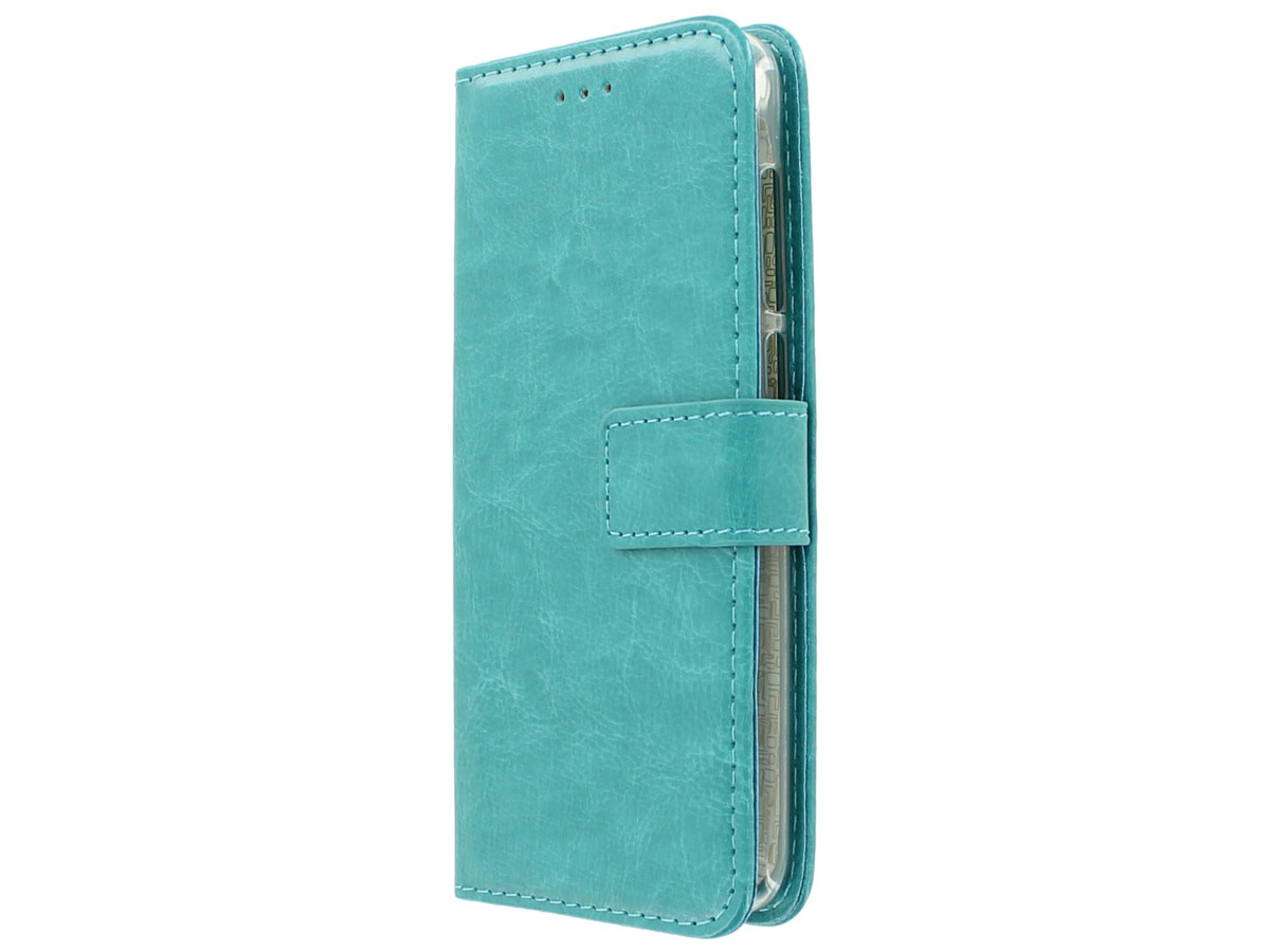 Wallet Bookcase Turquoise - Huawei P8 Lite 2017 hoesje