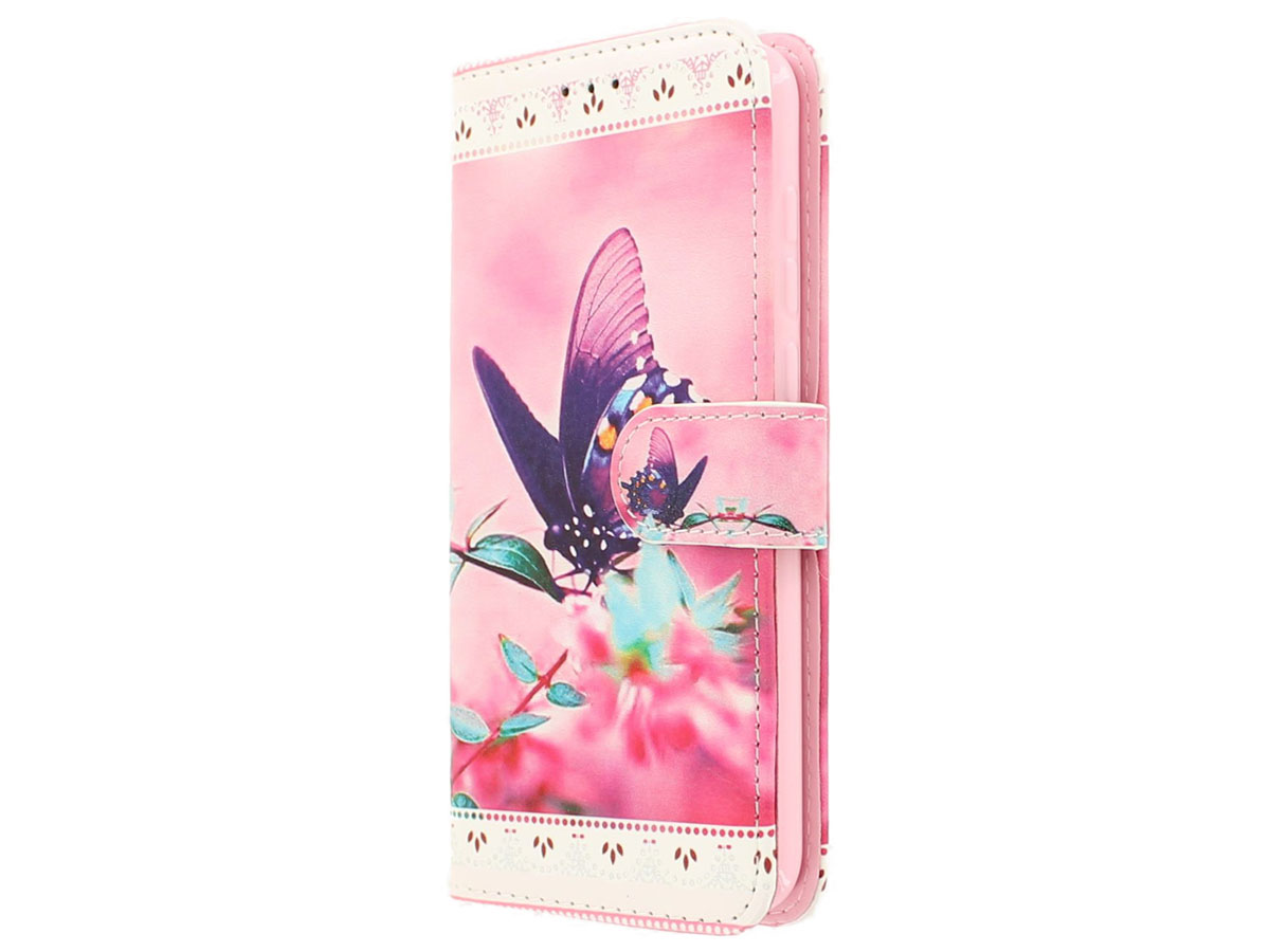 Butterfly Bookcase - Huawei P8 Lite 2017 hoesje