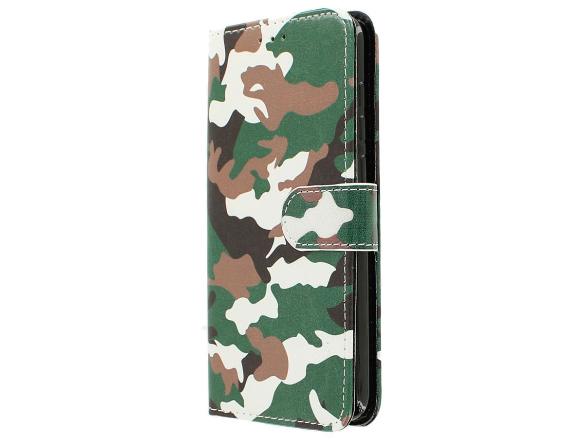 Camouflage Bookcase - Huawei P8 Lite 2017 hoesje