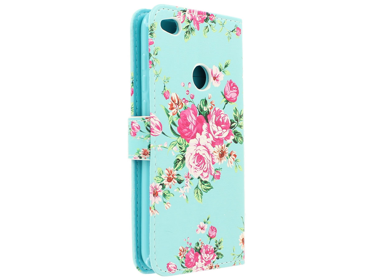 Flower Bookcase - Huawei P8 Lite 2017 hoesje