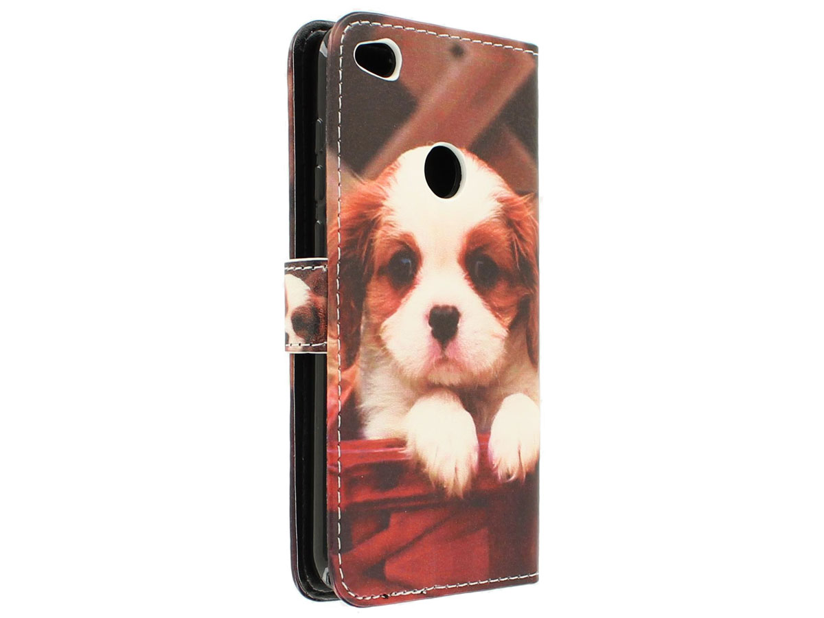 Puppy Dog Bookcase - Huawei P8 Lite 2017 hoesje