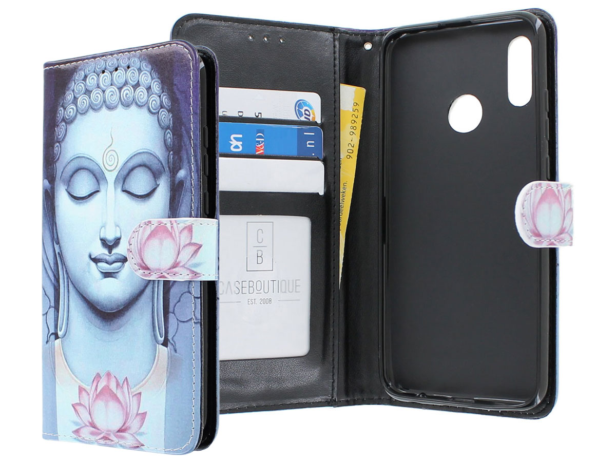 Boeddha Lily Book Case - Huawei P Smart 2019 hoesje