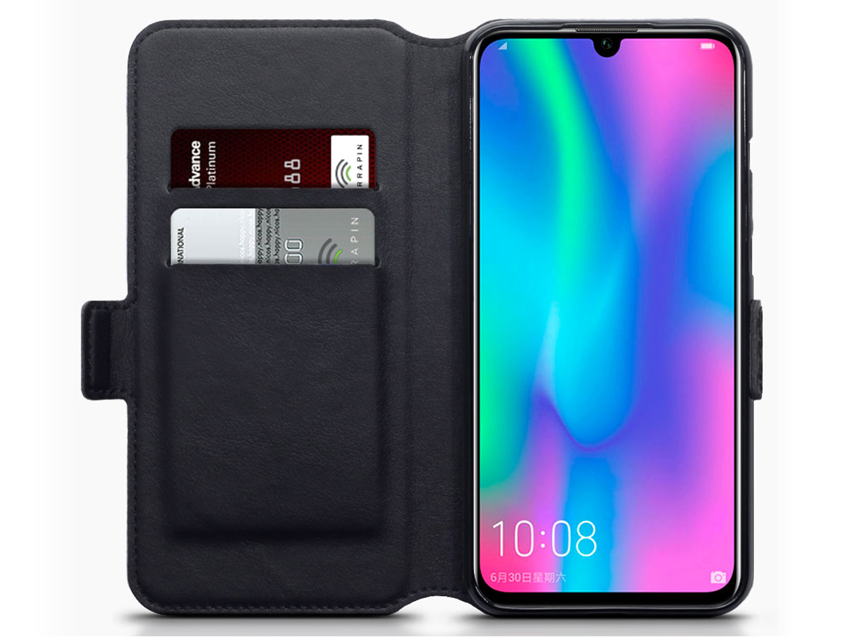 CaseBoutique Slim Wallet Case Carbon - Huawei P Smart 2019 hoesje