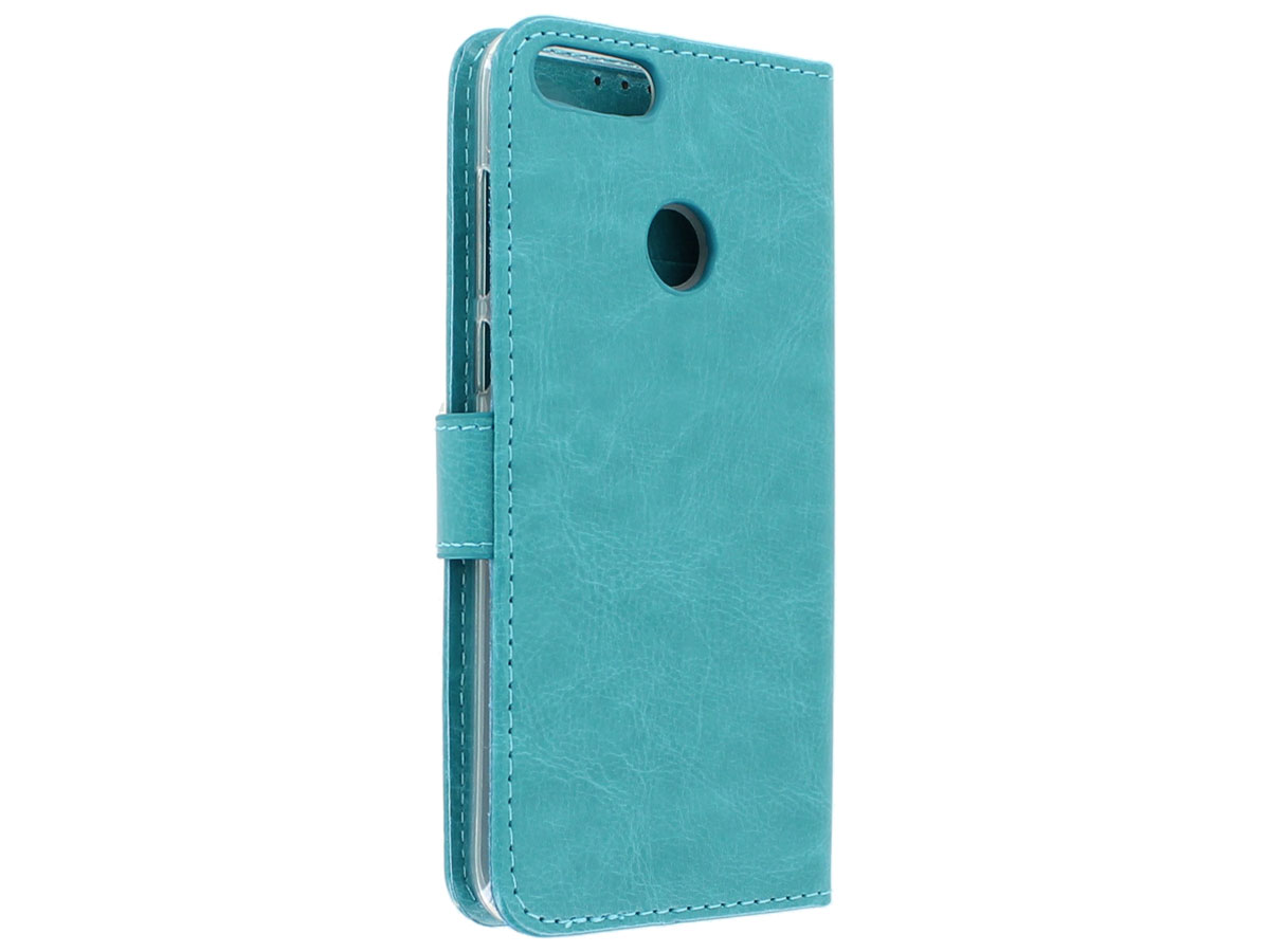 Bookcase Wallet Turquoise - Huawei P Smart hoesje