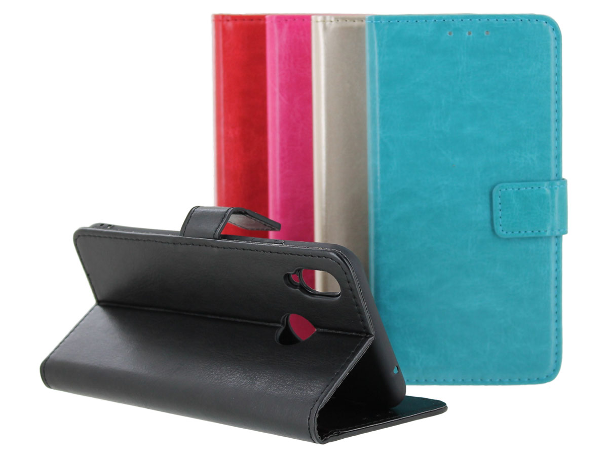 Bookcase Wallet Roze - Huawei P Smart+ hoesje