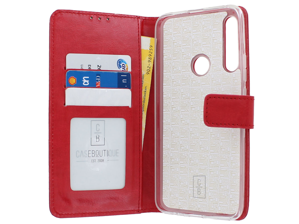 Book Case Wallet Mapje Rood - Huawei P Smart Z hoesje
