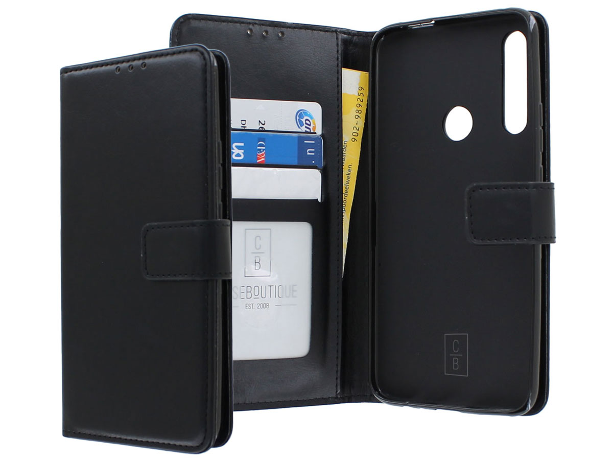 Book Case Wallet Mapje Zwart - Huawei P Smart Z hoesje