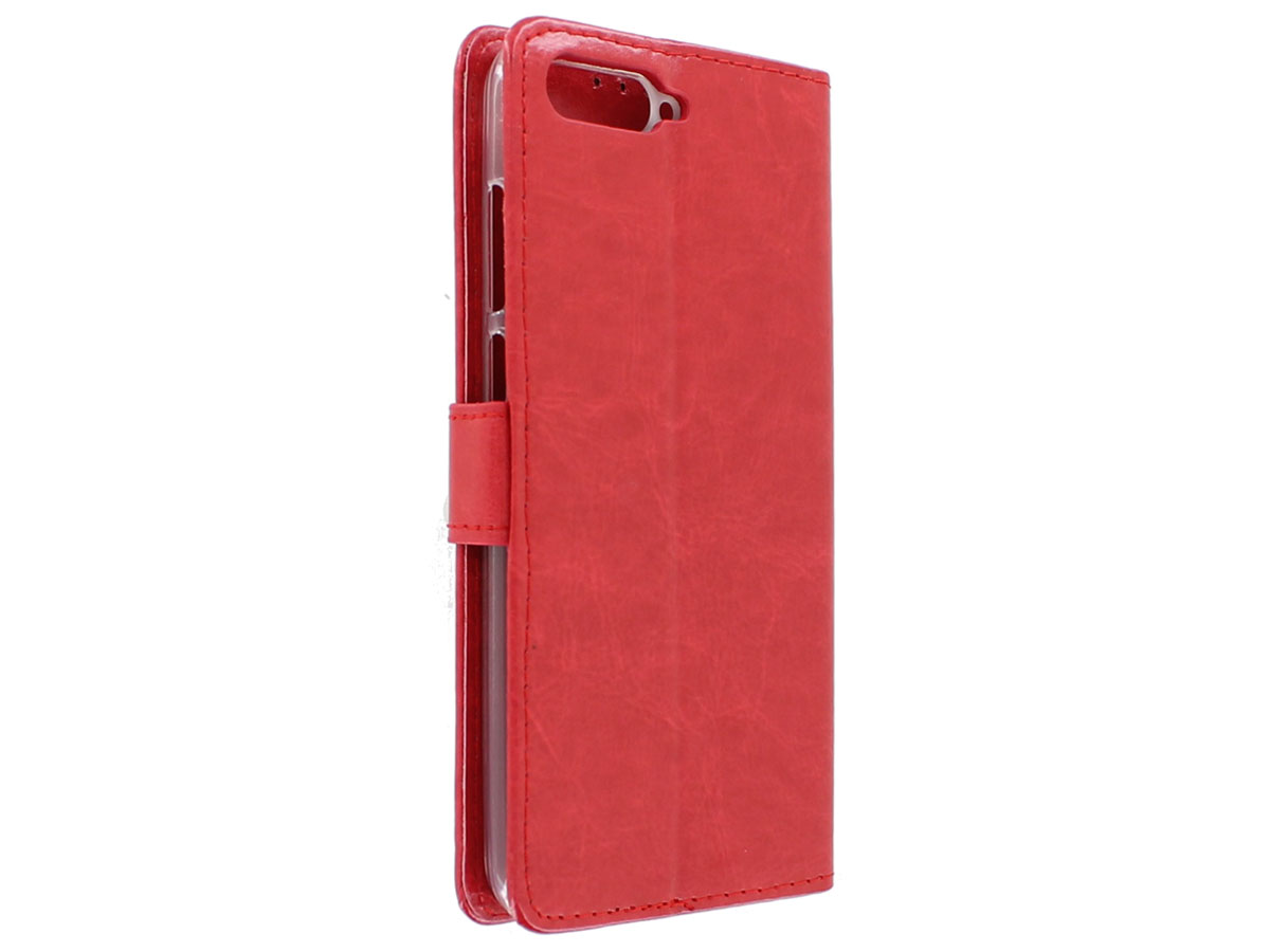 Bookcase Wallet Rood - Huawei Y6 2018 hoesje