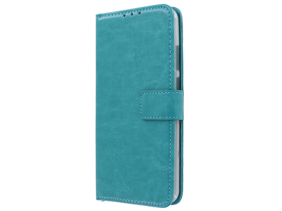 Book Case Mapje Turquoise - Huawei Y6 2019 hoesje