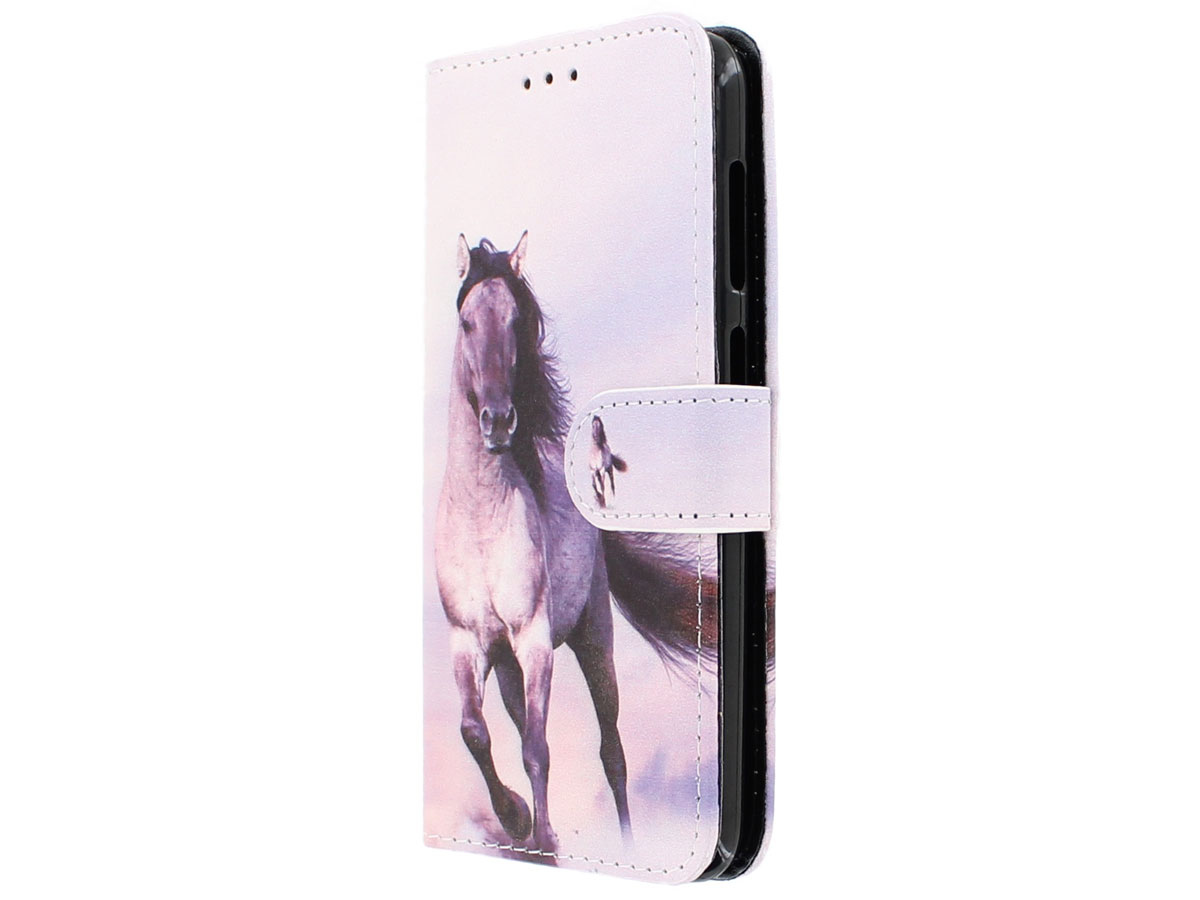 idee min Vergadering Paarden Bookcase Wallet | Huawei Y6 Pro 2017 hoesje