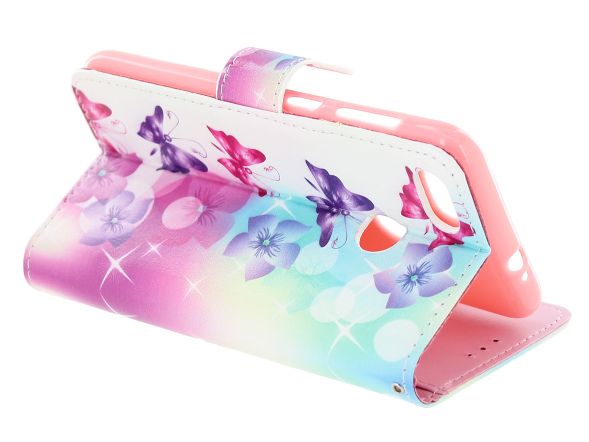 Vlinders Bookcase Wallet - Huawei Y6 Pro 2017 hoesje