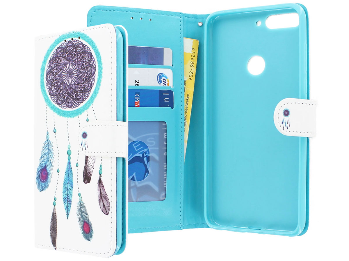 Dreamcatcher Bookcase Wallet - Huawei Y7 2018 hoesje