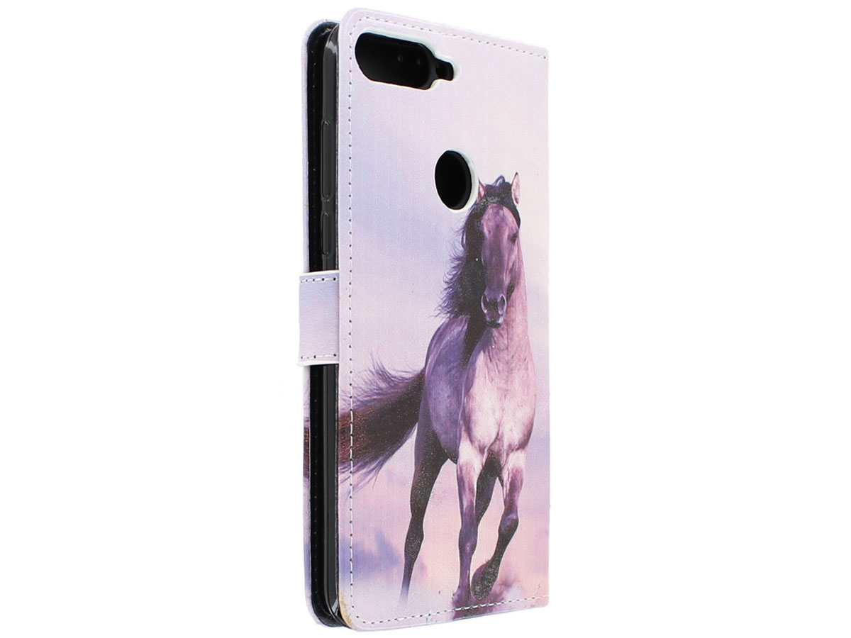 Paarden Bookcase Wallet - Huawei Y7 2018 hoesje