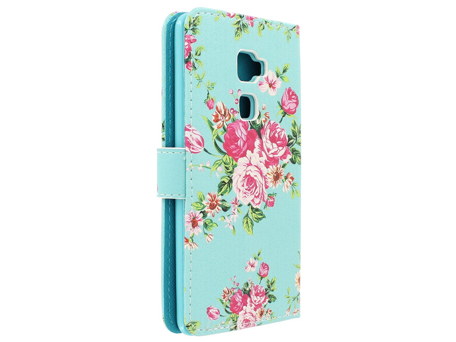 Flower Book Case - Huawei Mate S hoesje