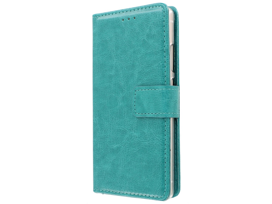 Turquoise Bookcase - Huawei P9 hoesje