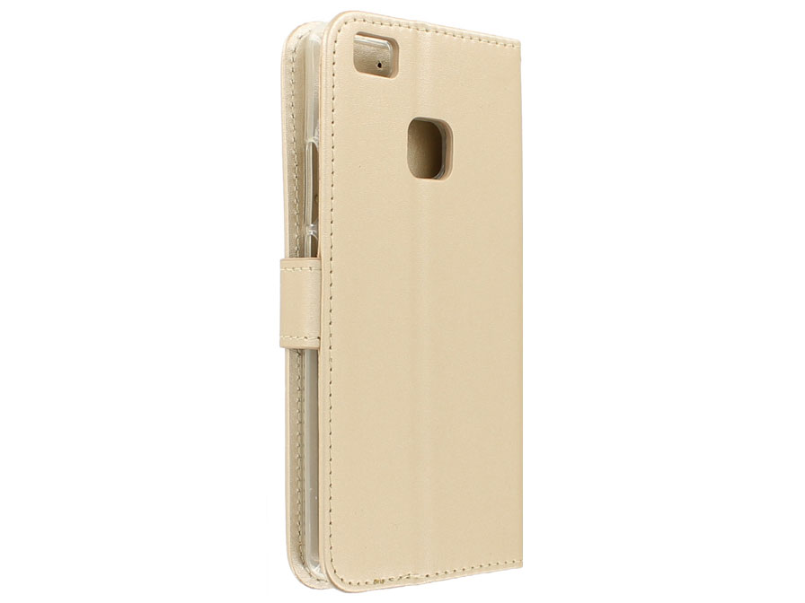 Wallet Bookcase - Huawei P9 Lite hoesje (Goud)