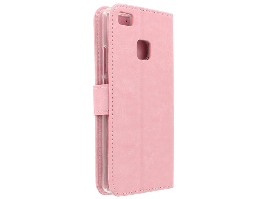 Wallet Bookcase - Huawei P9 Lite hoesje (Roze)