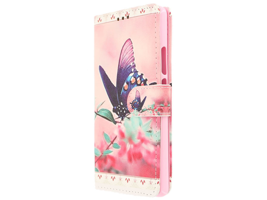 Butterfly Bookcase - Huawei P9 Lite Hoesje