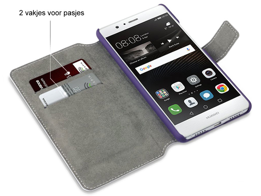Covert Ultraslim Bookcase - Huawei P9 Lite hoesje