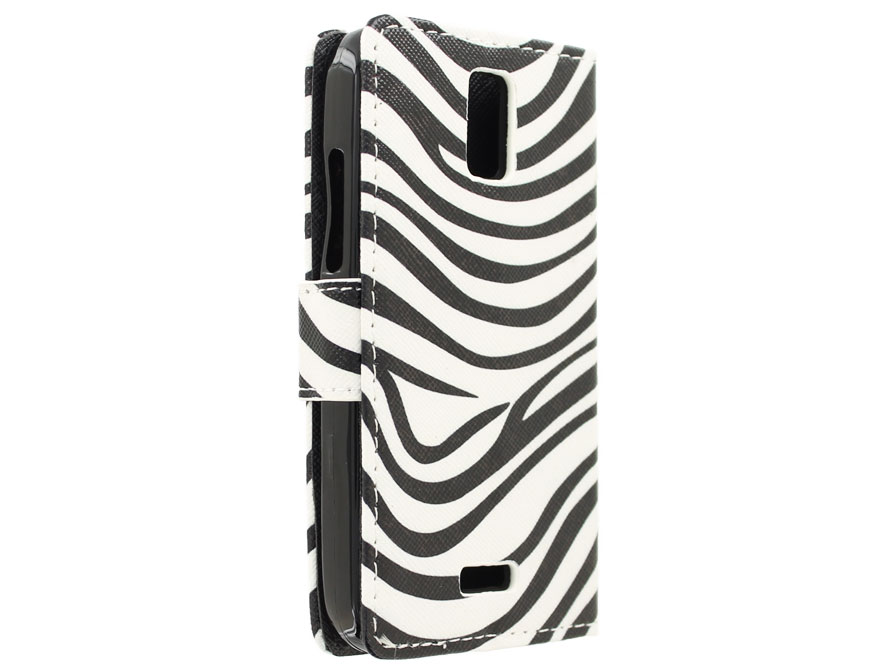 Huawei Y3 Hoesje - Zebra Book Case