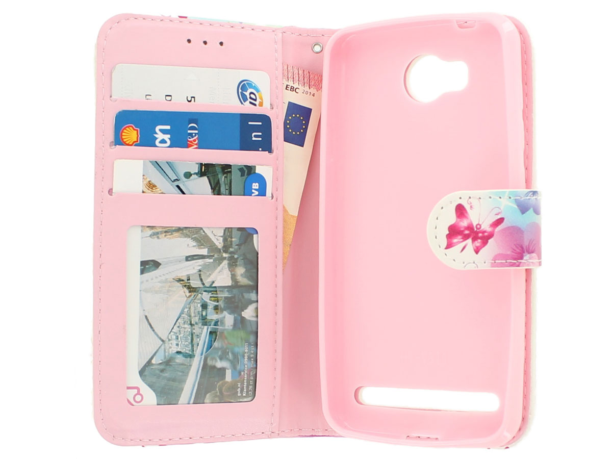 Butterflies Bookcase - Huawei Y3 II (Pro) hoesje
