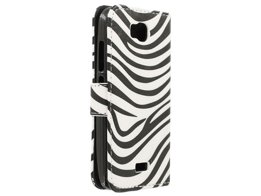 Zebra Book Case - Huawei Y5 Hoesje (Y541)