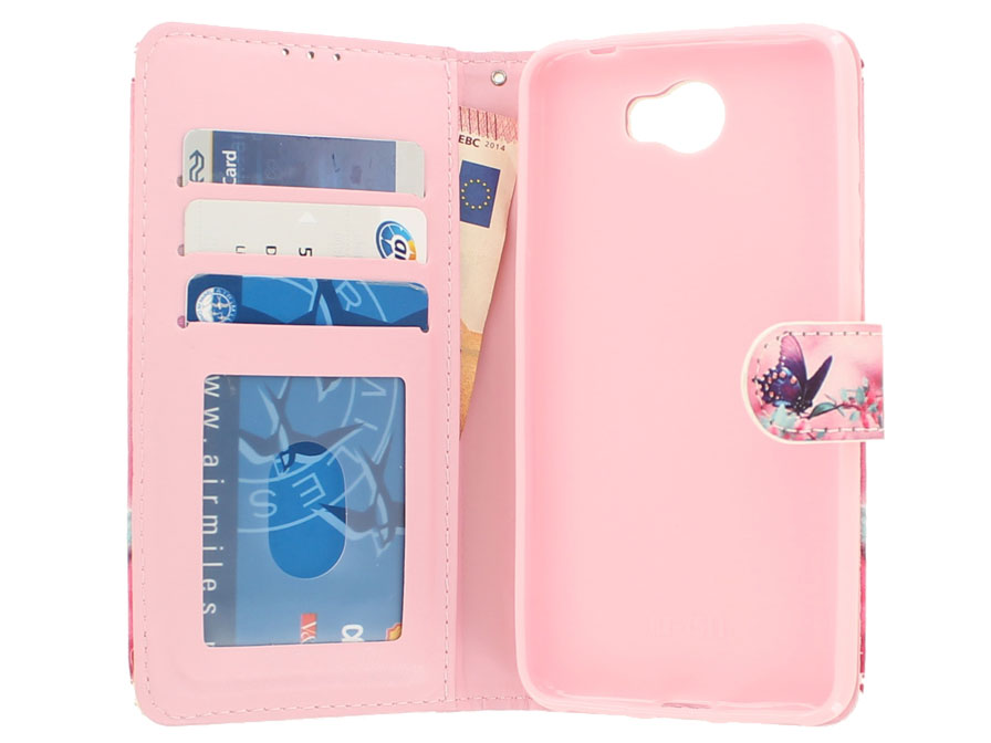 Butterfly Case - Huawei Y5 II / Y6 II Compact hoesje