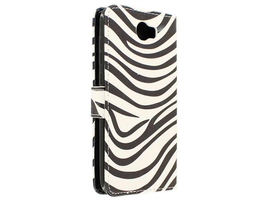 Zebra Bookcase - Huawei Y5 II / Y6 II Compact hoesje
