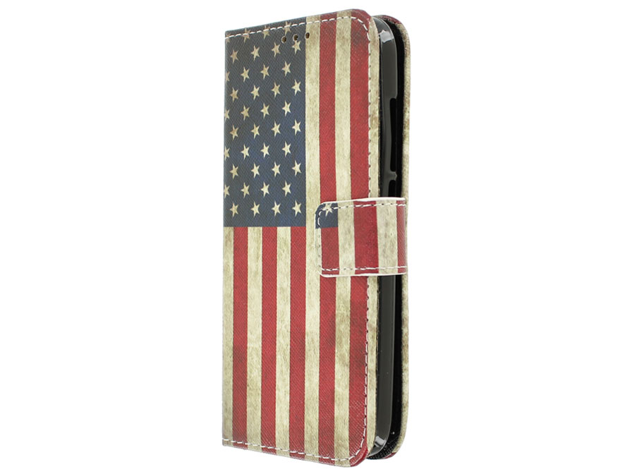 Vintage USA Book Case - Huawei Y5 (Y560) hoesje