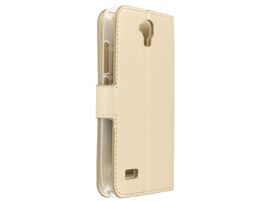 Wallet Bookcase Goud - Huawei Y5 (Y560) hoesje