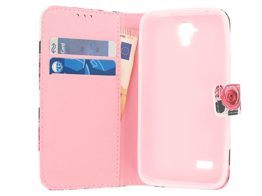 Roses Book Case - Huawei Y5 (Y560) hoesje
