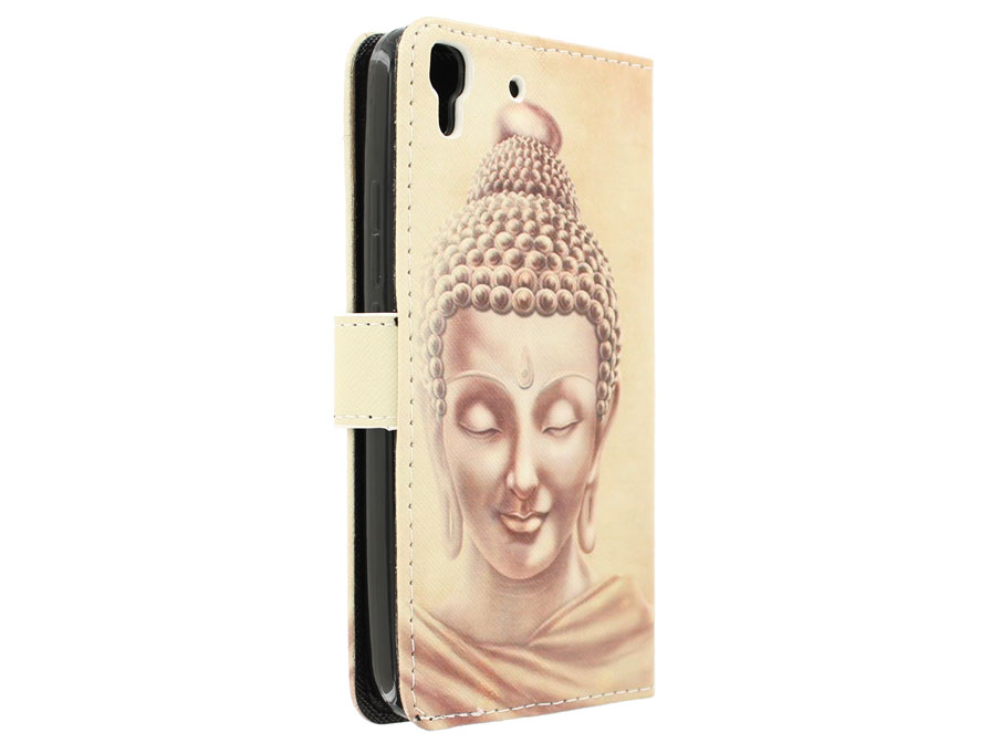 Boeddha Book Case - Huawei Y6 hoesje