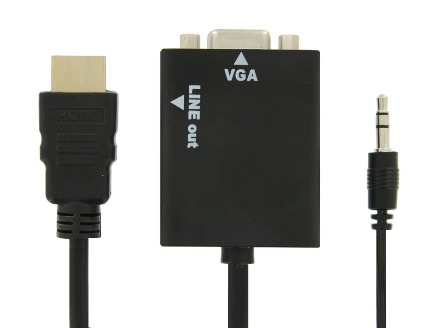 HDMI naar VGA adapter met Audio Line-out