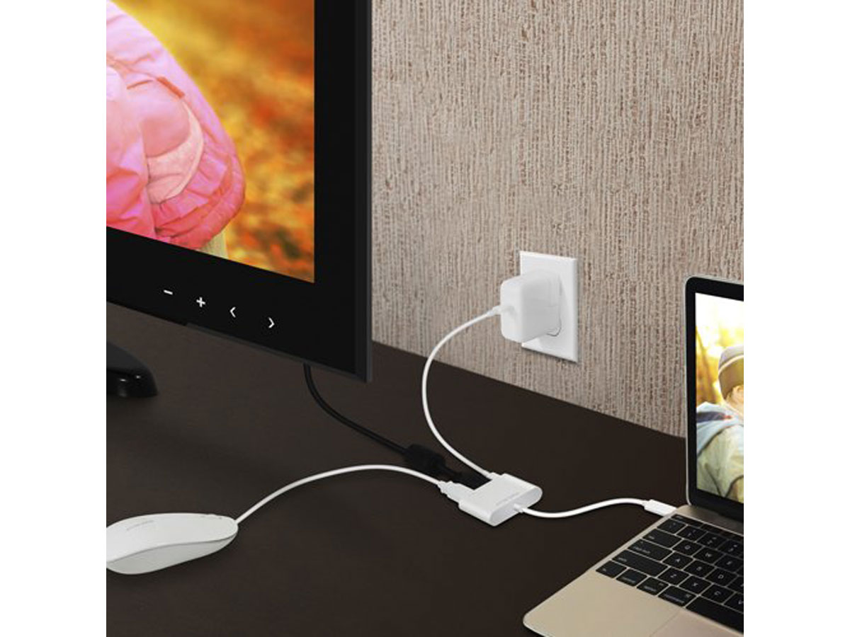 MacAlly USB-C Multiport HDMI / USB Passthrough Adapter