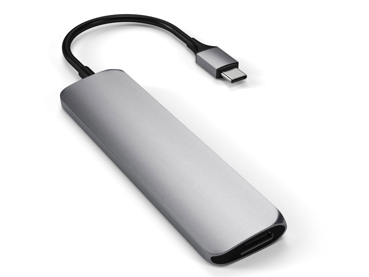 Satechi USB-C Slim Multi-Port Adapter V2 - Space Grey