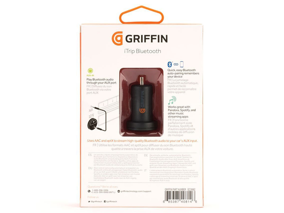 Griffin iTrip Bluetooth - 12V Aux Bluetooth Receiver