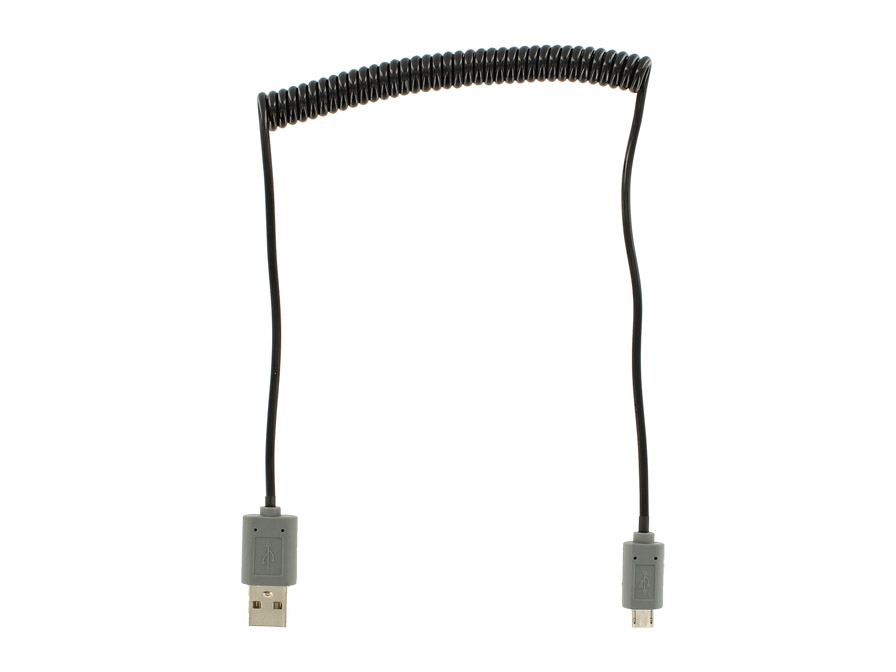 Gekrulde Micro-USB kabel