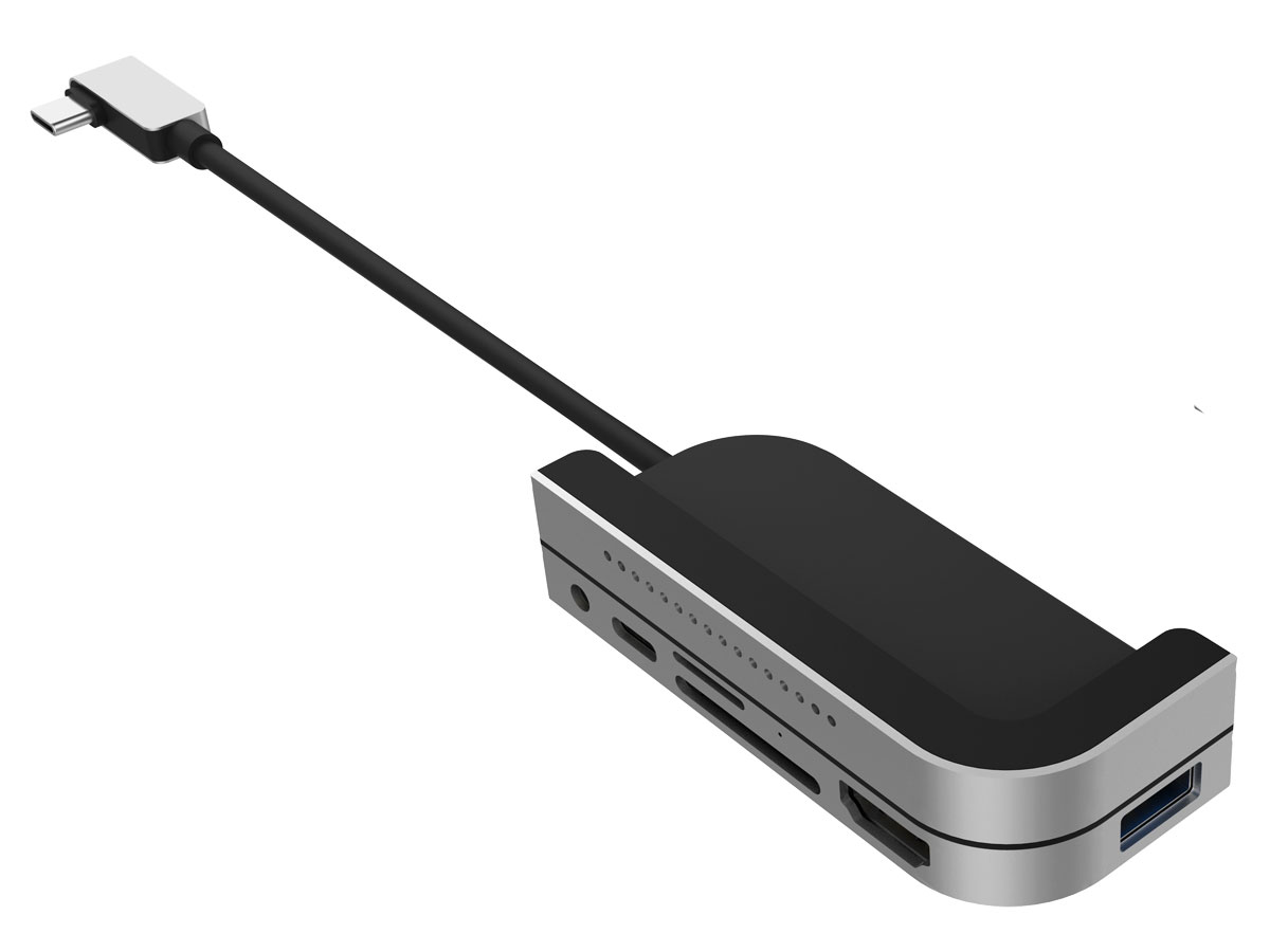 Kanex iAdapt 6-in-1 USB-C Hub voor iPad Pro - Space Grey