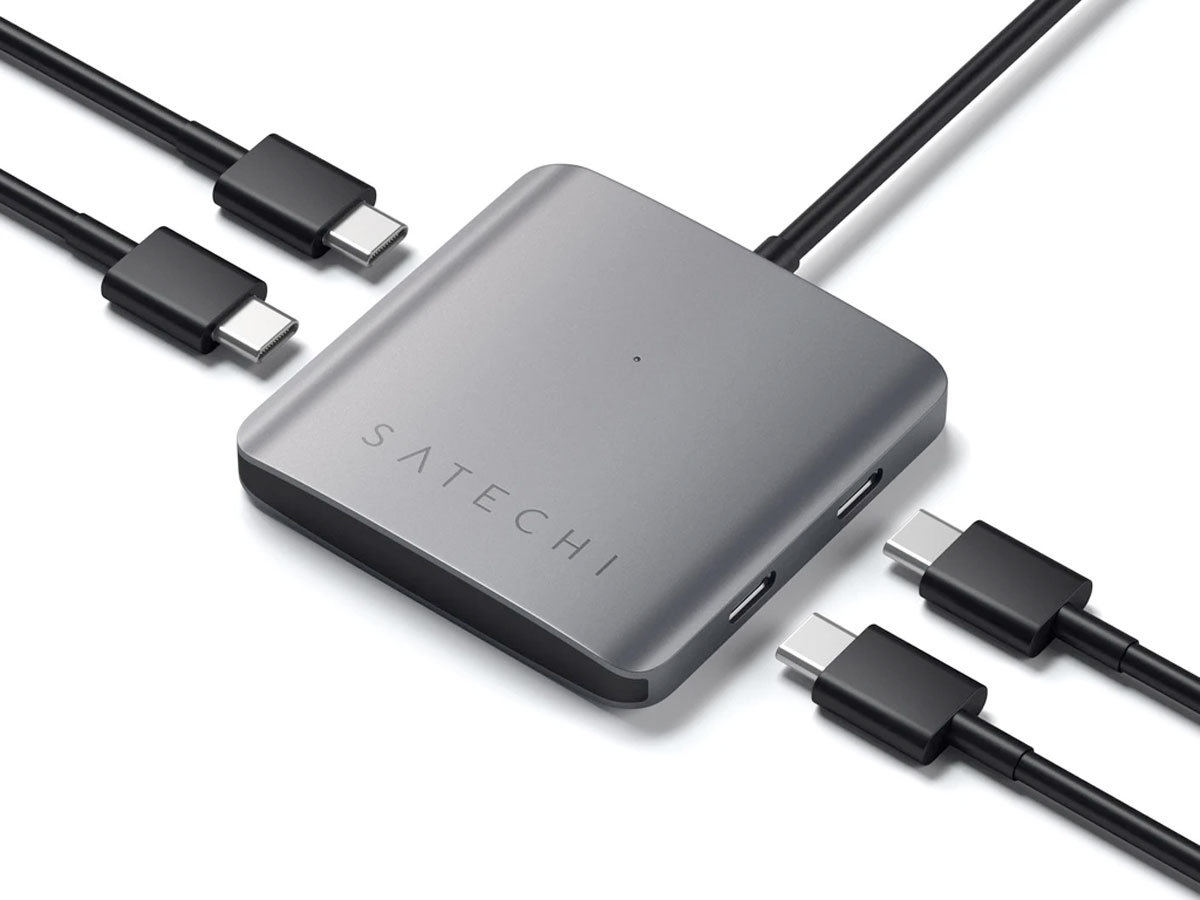 Satechi 4-Port USB-C Hub Adapter voor Dataoverdracht