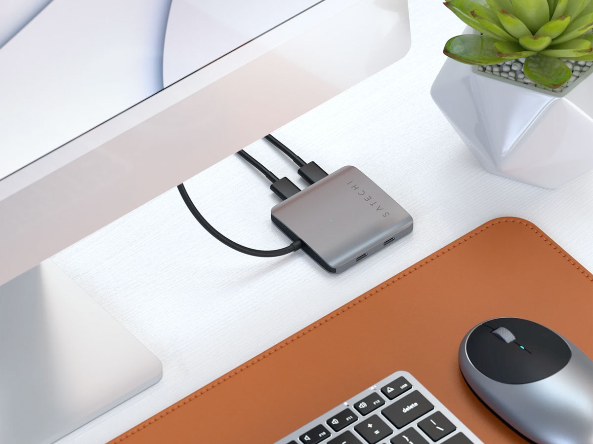 Satechi 4-Port USB-C Hub Adapter voor Dataoverdracht