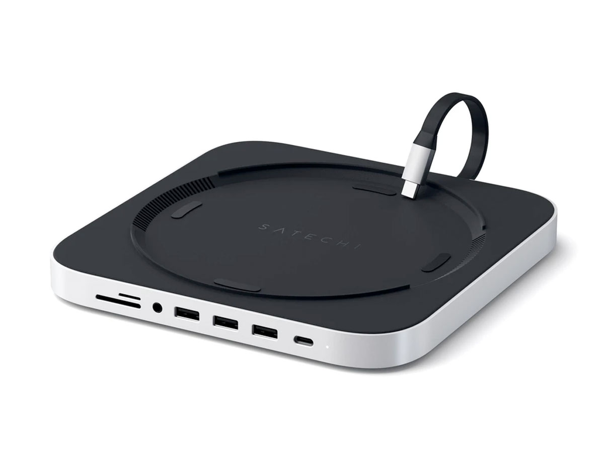 Satechi Aluminium Mac Mini/Mac Studio Stand & USB-C Hub - Zilver