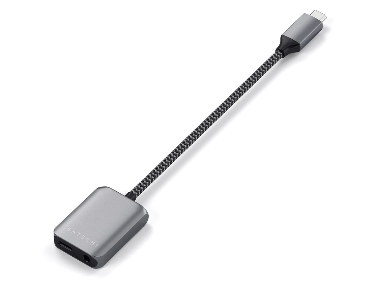 Satechi Aluminium USB-C PD Audio Adapter - Space Grey