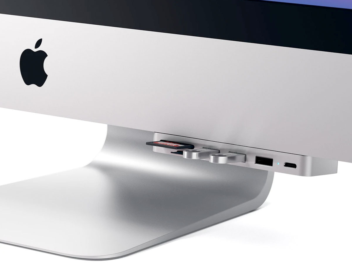 Satechi Clamp Hub Pro iMac USB-C Hub Multi-Port Adapter - Zilver