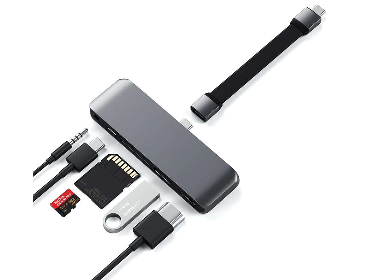 Satechi USB-C Mobile Pro Hub voor iPad - Space Grey
