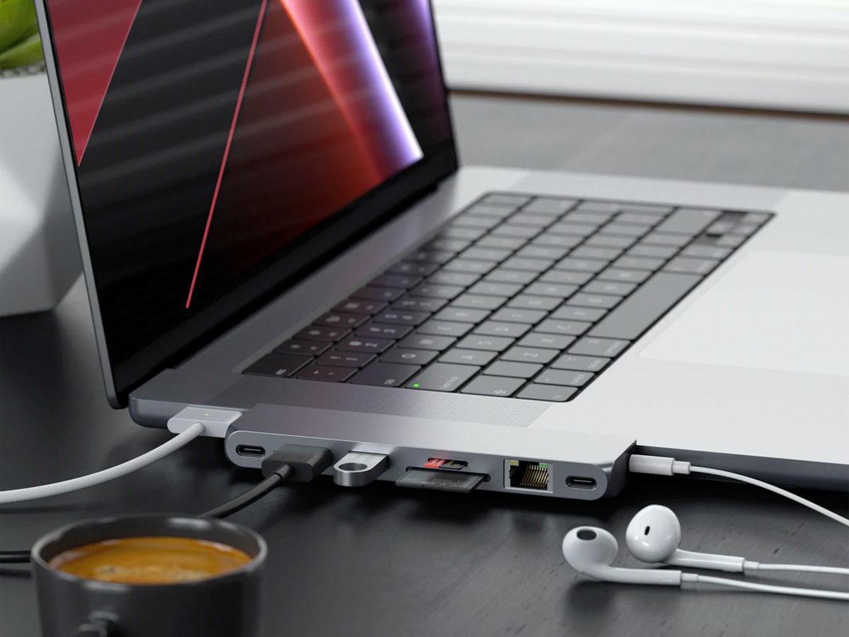 Satechi USB-C Pro Hub Max voor MacBook - Space Grey
