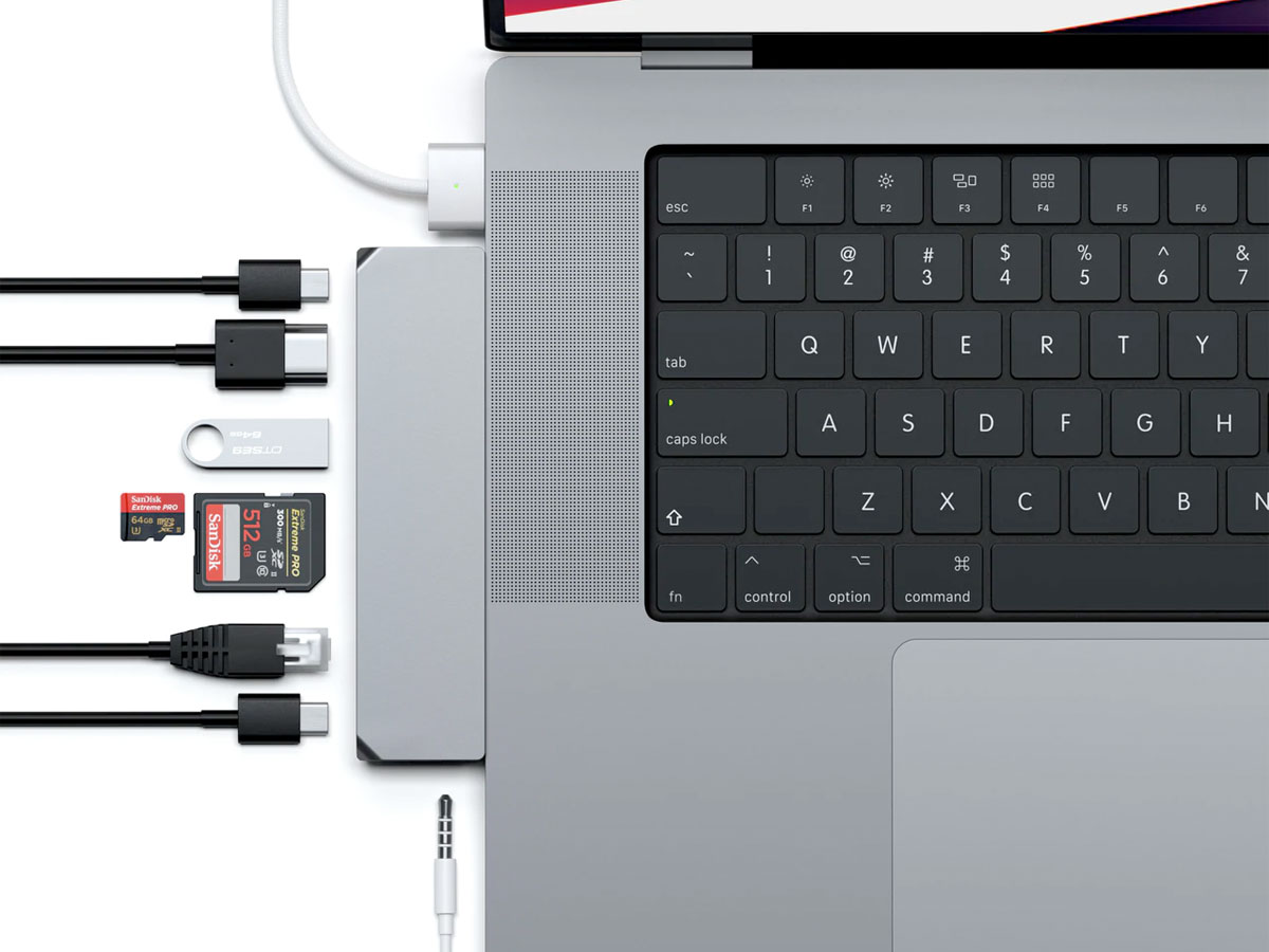 Satechi USB-C Pro Hub Max voor MacBook - Space Grey