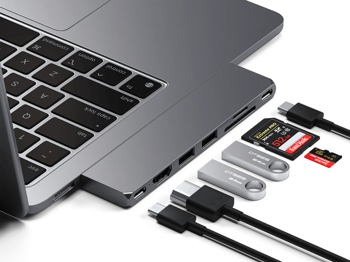 Satechi USB-C Pro Hub Slim voor MacBook - Space Grey