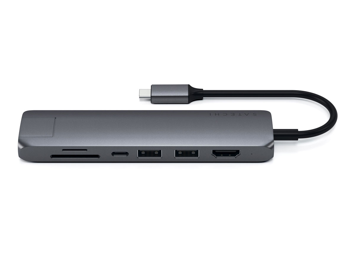 Satechi USB-C Slim Multi-Port Adapter Ethernet - Space Grey