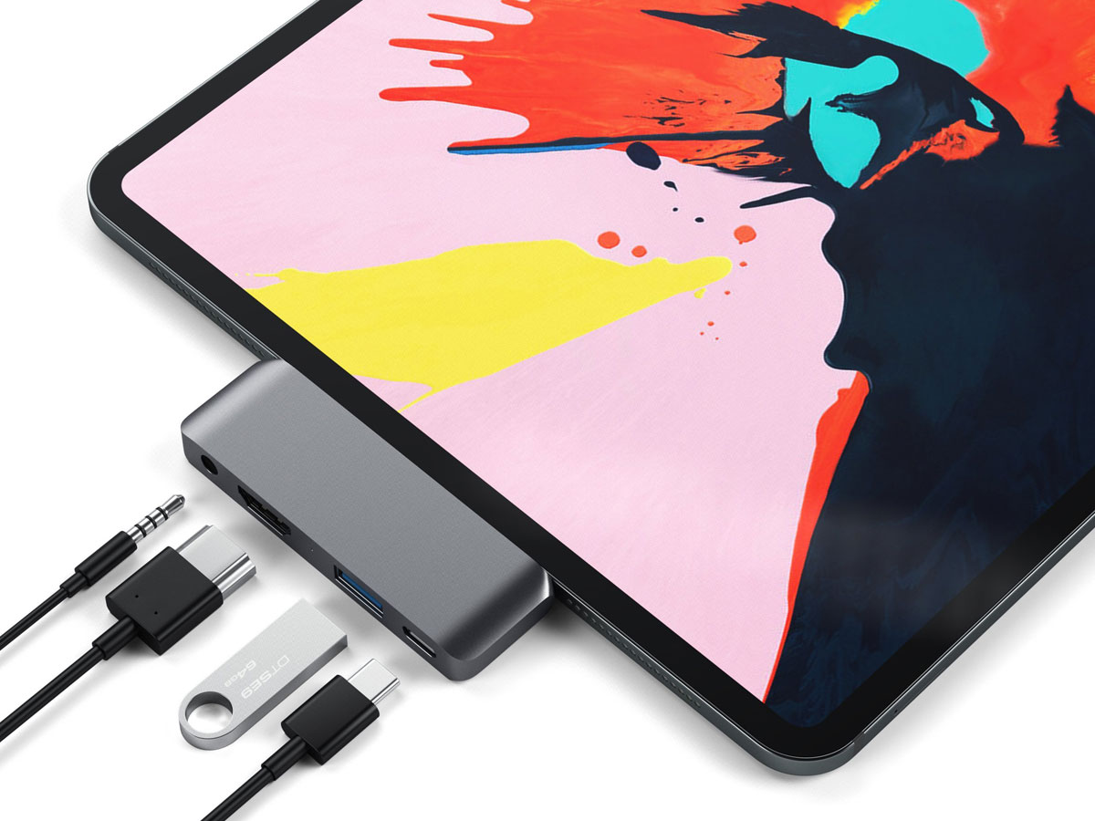 Satechi USB-C Mobile Pro Hub voor iPad Pro - Space Grey