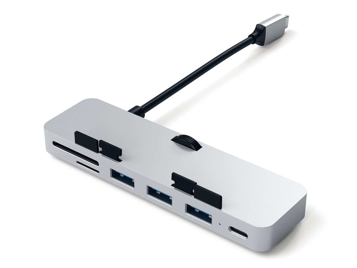 Satechi Clamp Hub Pro iMac USB-C Hub Multi-Port Adapter - Zilver